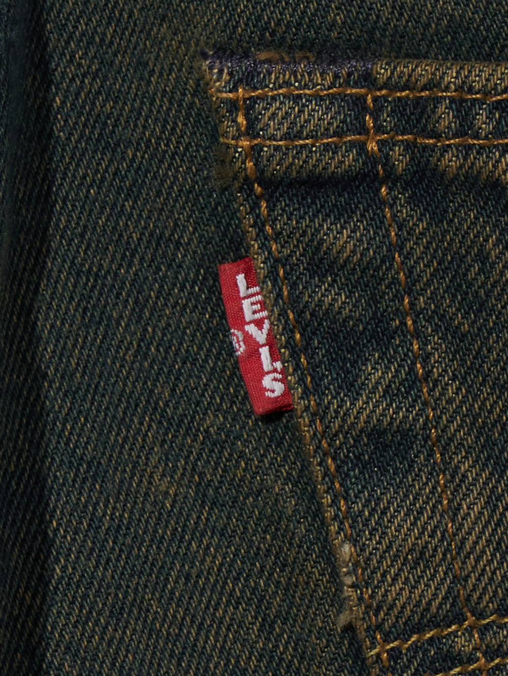 501® ORIGINAL ジーンズ インディゴ・グリーンオーバーダイ