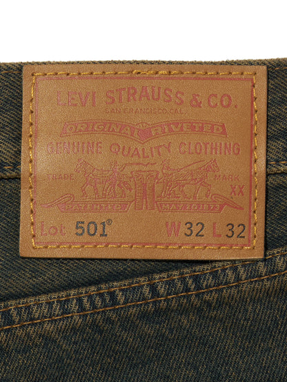 501® ORIGINAL ジーンズ インディゴ・グリーンオーバーダイ
