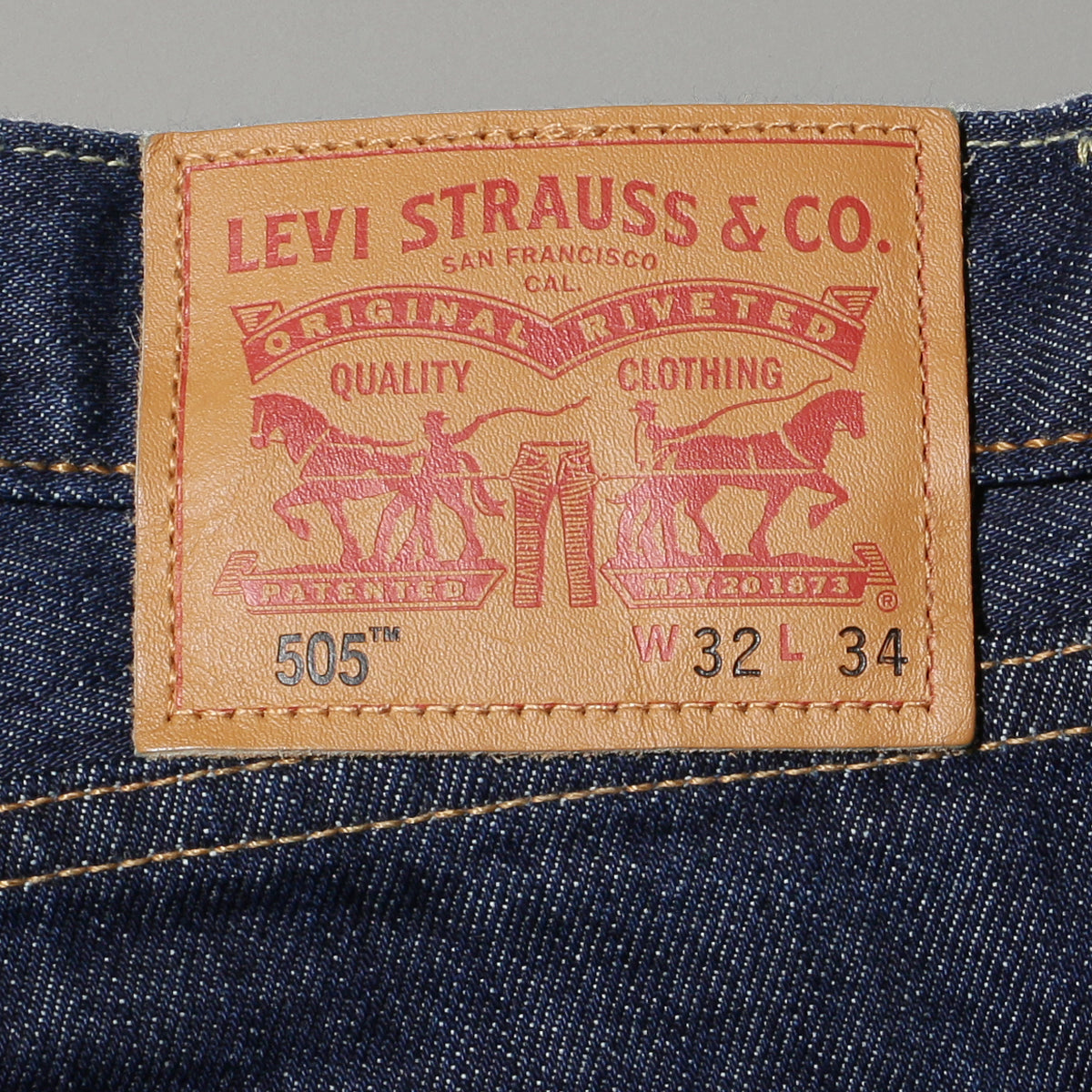 MADE IN THE USA 505™ レギュラーフィット ダークインディゴ INDIGO RINSE