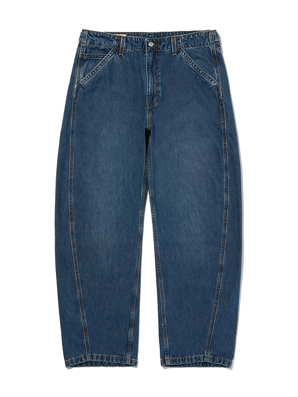BAGGY バレルジーンズ ミディアムインディゴ