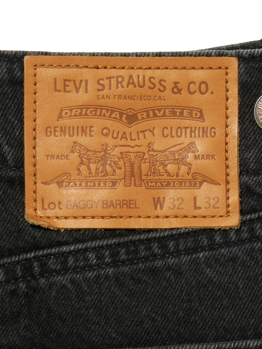 BAGGY バレルジーンズ ブラック