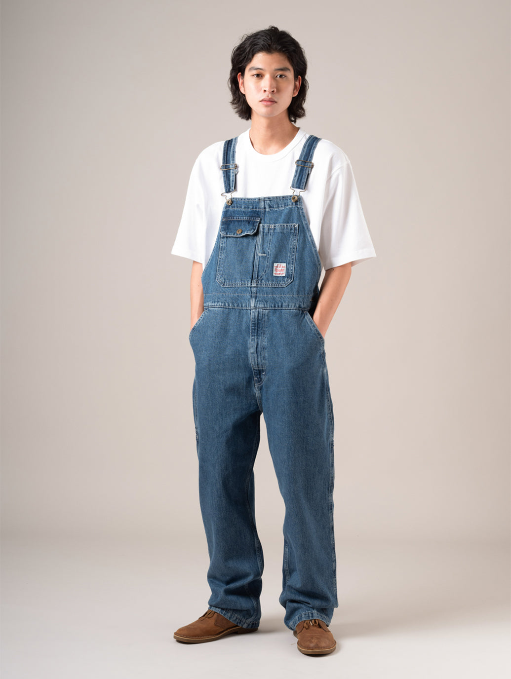 WORKWEAR LOOSEオーバーオール ミディアムインディゴ