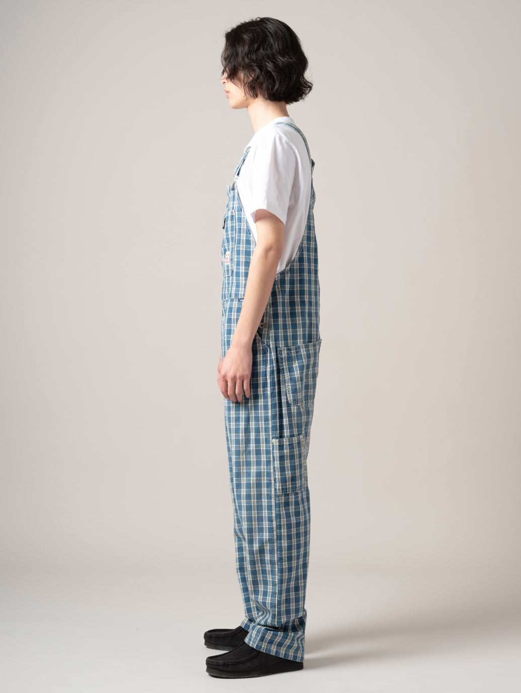 WORKWEAR LOOSEオーバーオール チェック