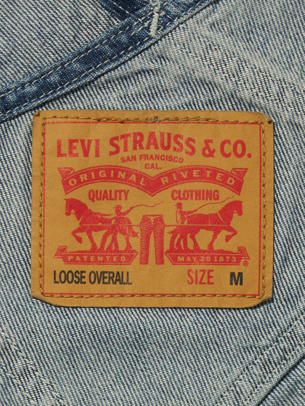 WORKWEAR LOOSEオーバーオール ミディアムインディゴ