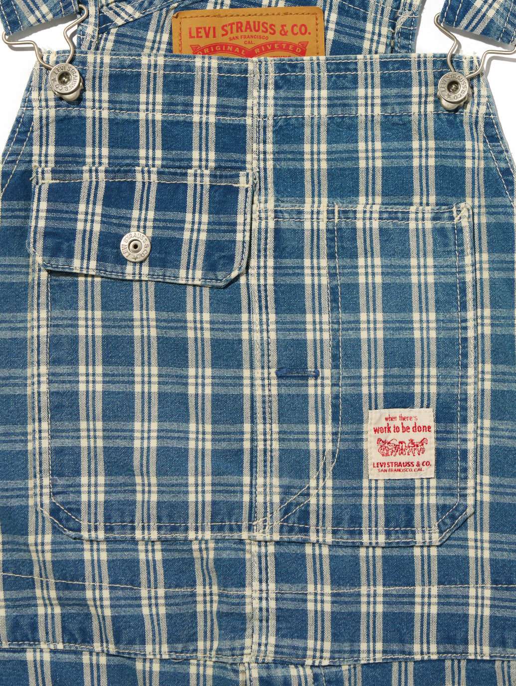 WORKWEAR LOOSEオーバーオール チェック