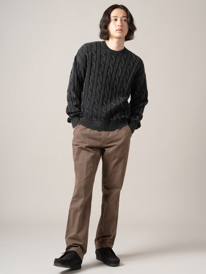 カーメルケーブルクルーセーター