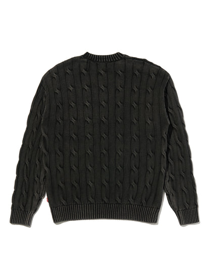 カーメルケーブルクルーセーター