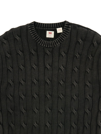 カーメルケーブルクルーセーター