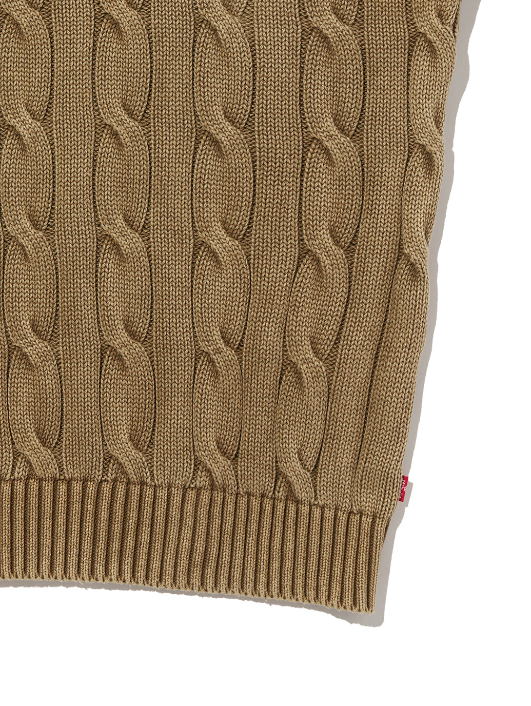 カーメルケーブルクルーセーター