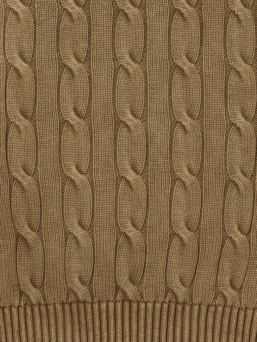 カーメルケーブルクルーセーター