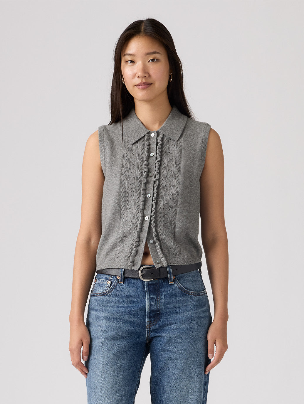 スーパーソフト ミニ ラッフル ベスト トップ