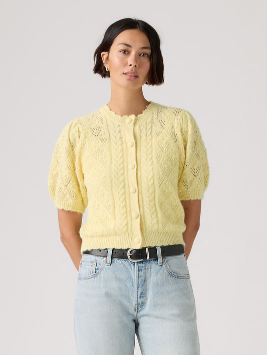 PAULINE  ポインテールショートスリーブカーディガン