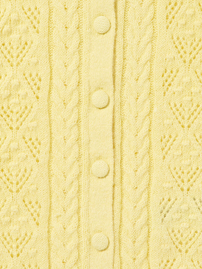 PAULINE  ポインテールショートスリーブカーディガン