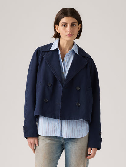 ブリー クロップド スウィング トレンチ