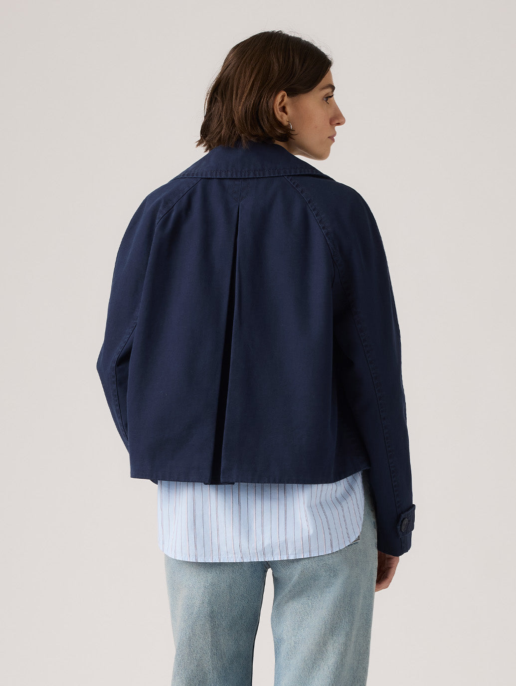 ブリー クロップド スウィング トレンチ