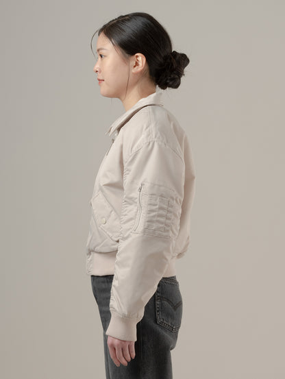 ボウイ クロップド ボンバージャケット