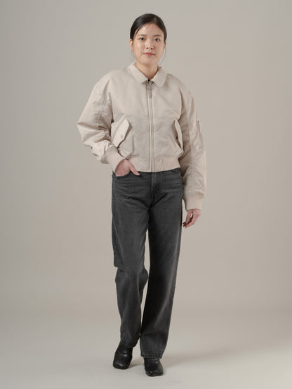 ボウイ クロップド ボンバージャケット