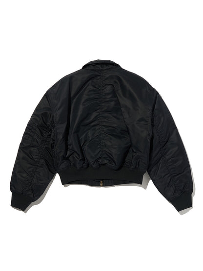 ボウイ クロップド ボンバージャケット