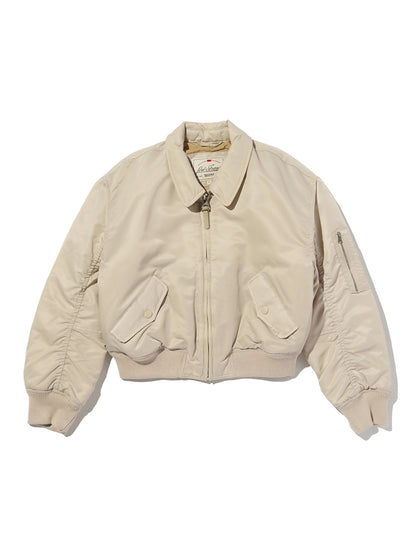 ボウイ クロップド ボンバージャケット