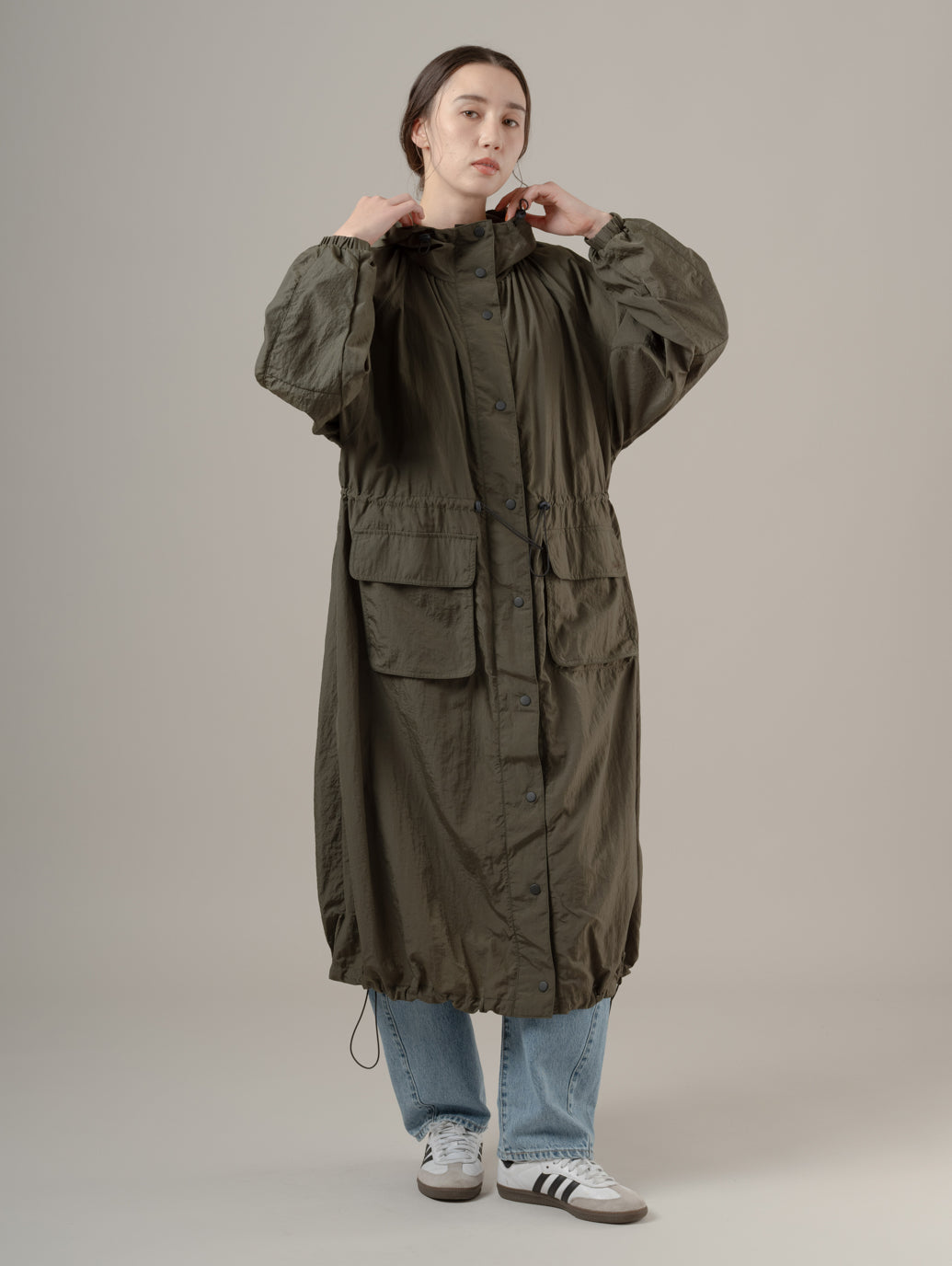 SIMONE ロング バブル パーカー