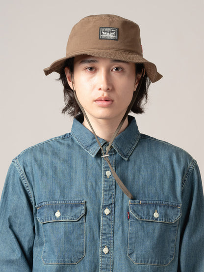 ドローストリング バケットハット