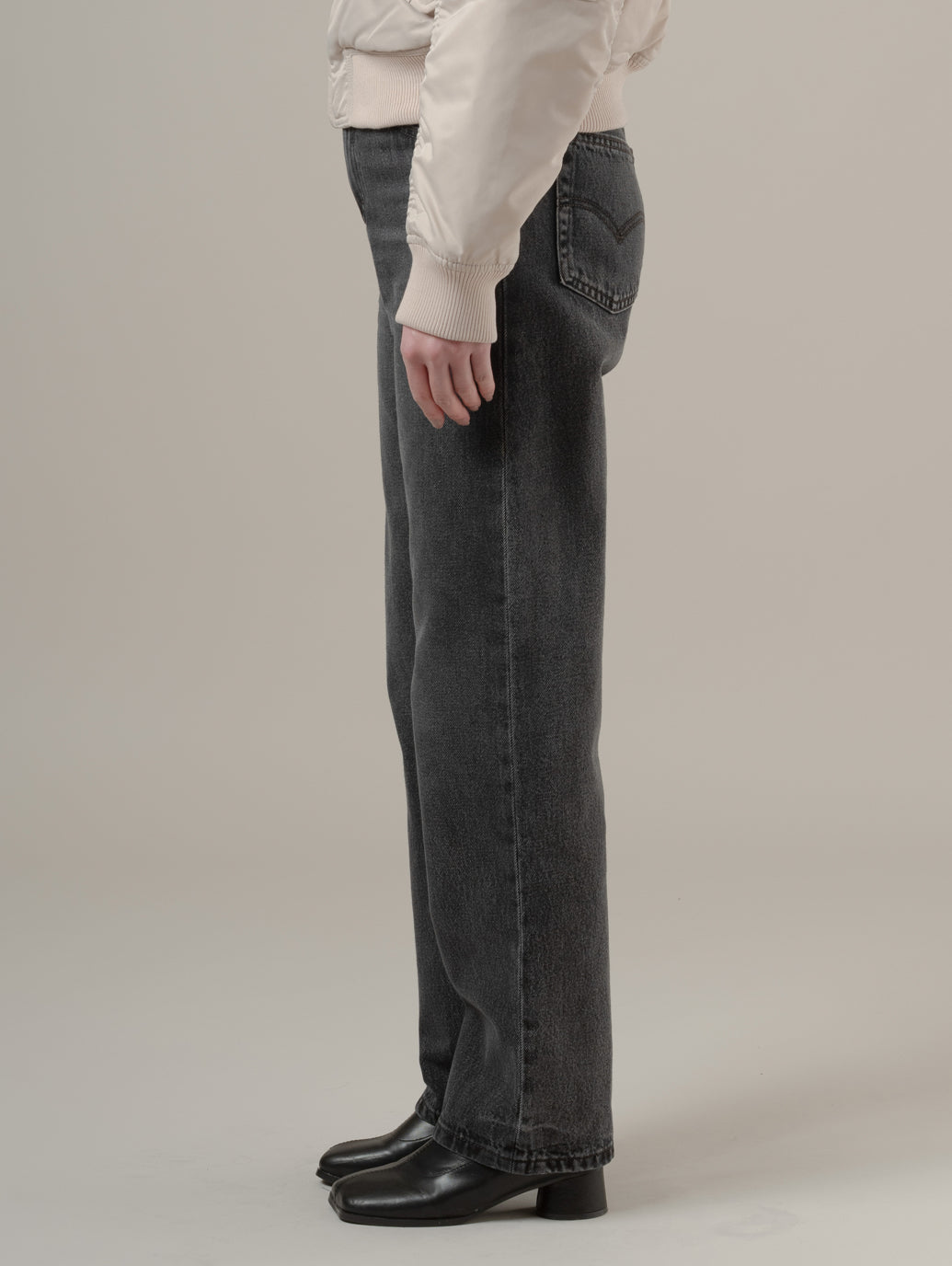 EASY DAD ジーンズ ブラック