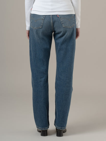 EASY DAD ジーンズ ミディアムインディゴ