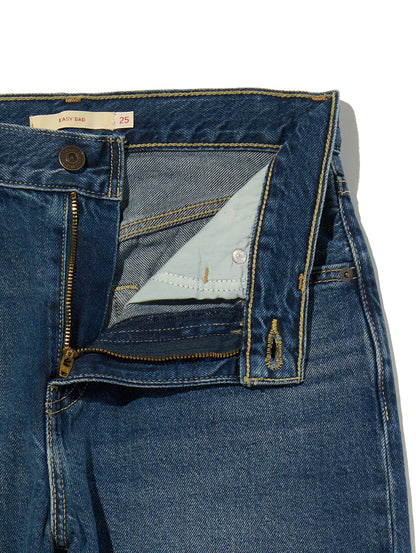 EASY DAD ジーンズ ミディアムインディゴ