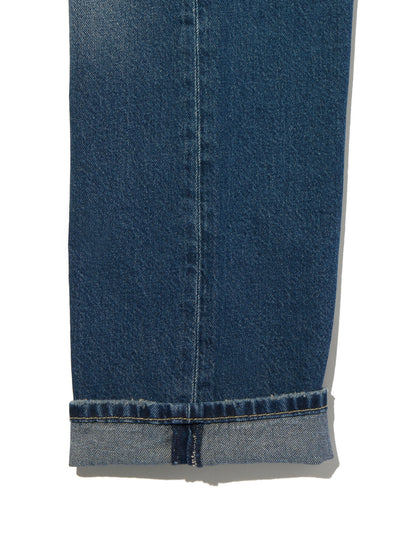 EASY DAD ジーンズ ミディアムインディゴ