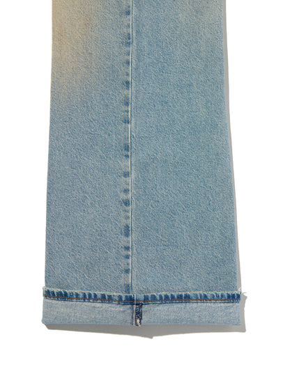 ROSÉ（ロゼ）着用 LOOSE BOOT ジーンズ ミディアムインディゴ