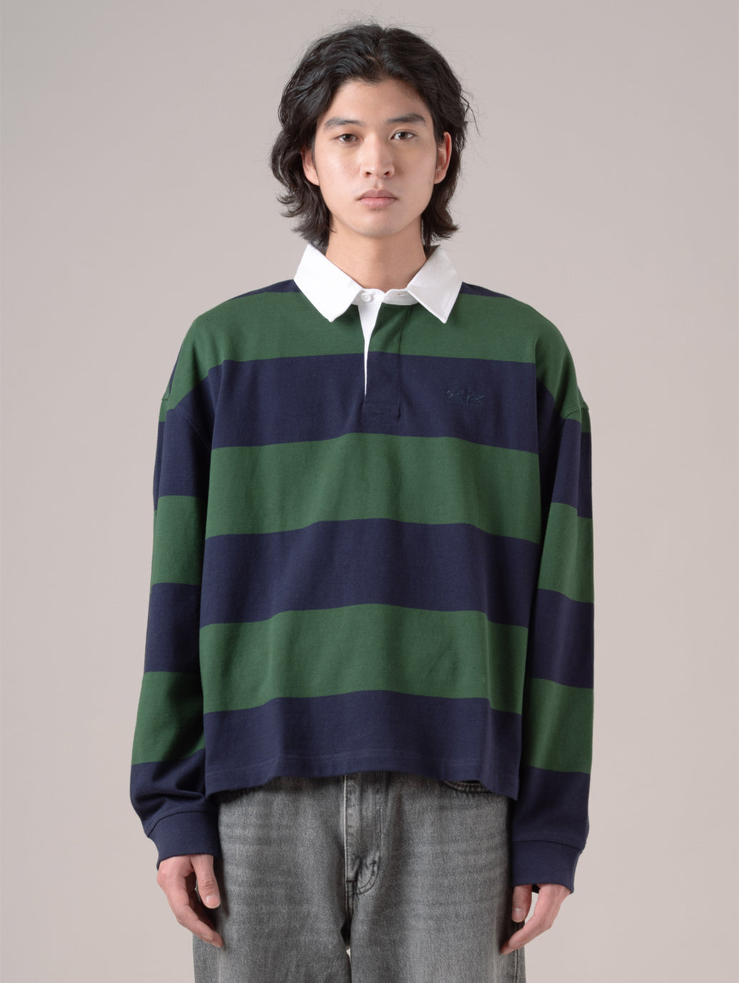 ハドソン ボックス ラグビーシャツ