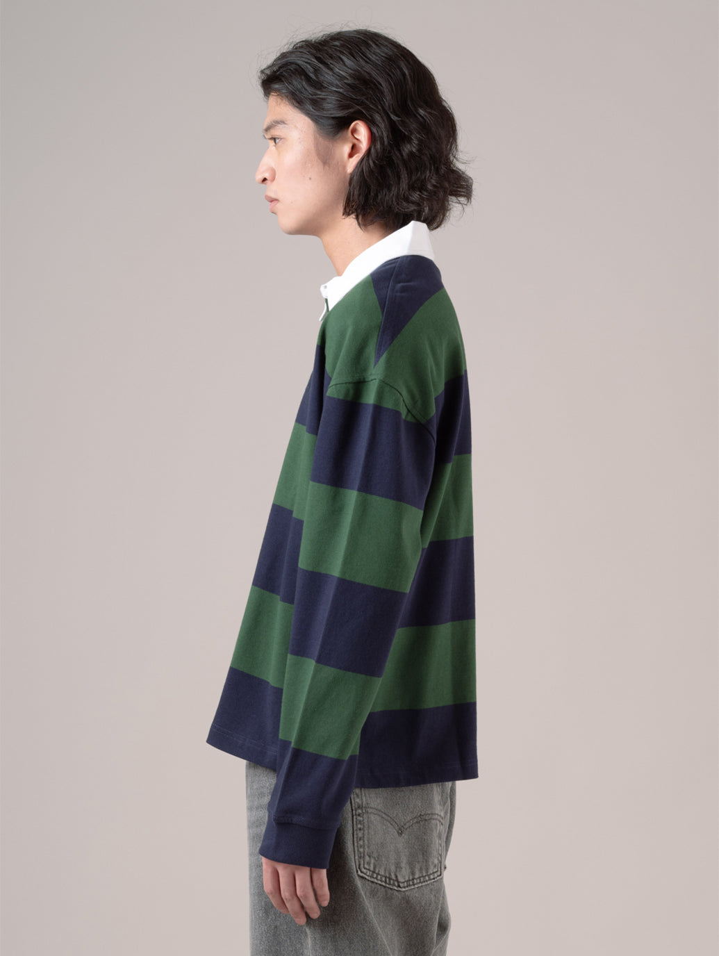 ハドソン ボックス ラグビーシャツ