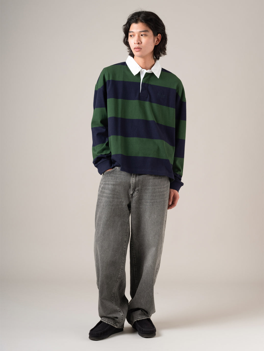 ハドソン ボックス ラグビーシャツ