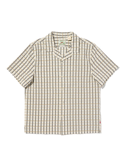 SUNSET NO PKT CAMP - STANDARD EMILY PLAID DOBBY