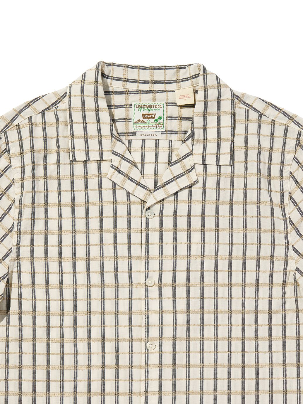 SUNSET NO PKT CAMP - STANDARD EMILY PLAID DOBBY