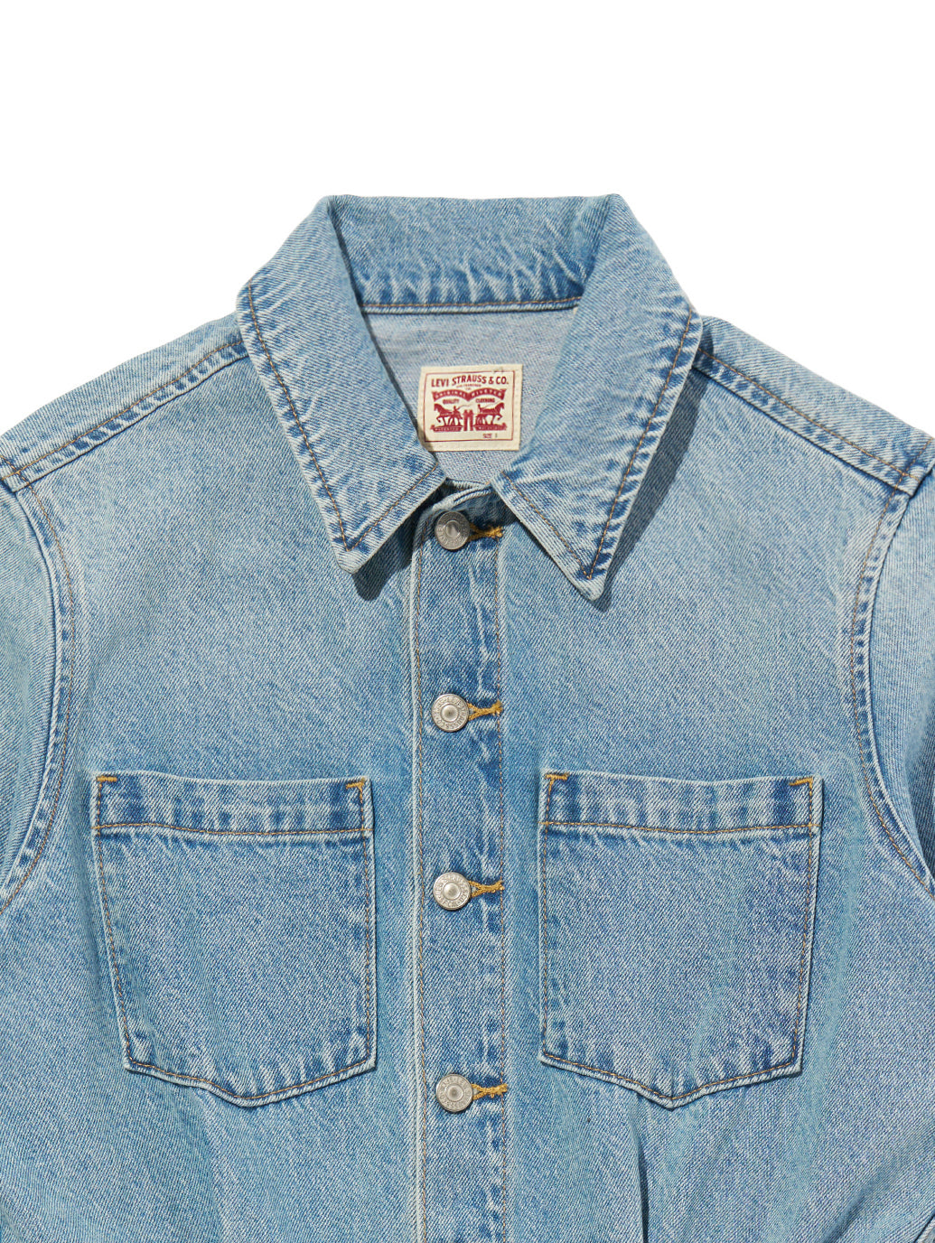 Aラインデニムウエスタンドレス