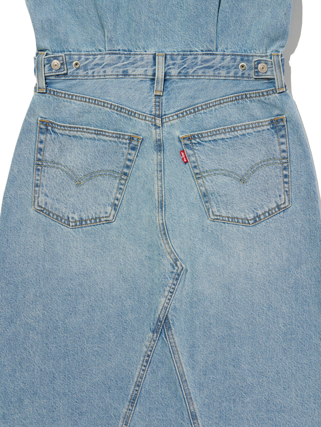 Aラインデニムウエスタンドレス