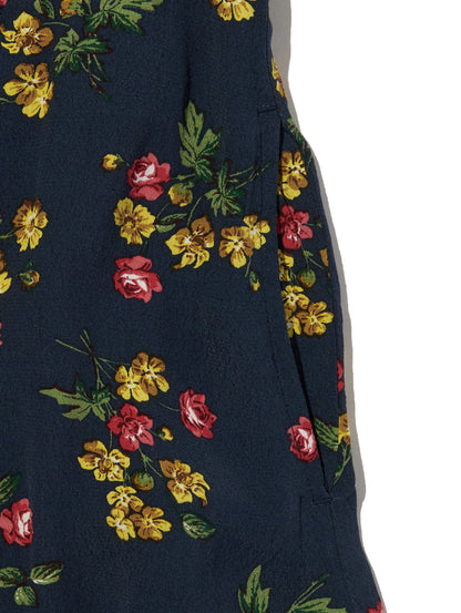 Rosa ショートスリーブ ミディカラー ドレス