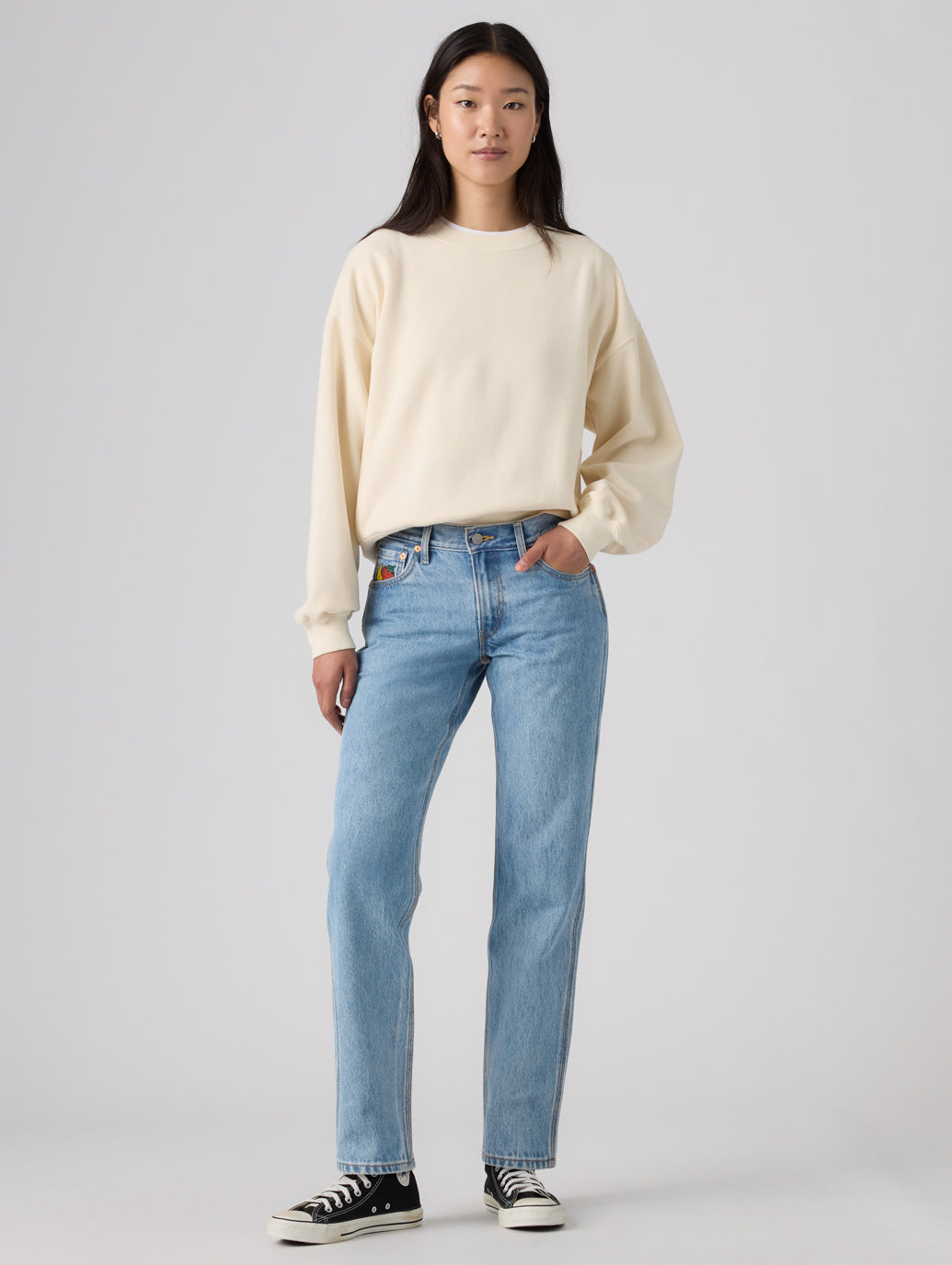 Levi’s® x Sky High Farm Goods ストレートジーンズ ミディアムインディゴ