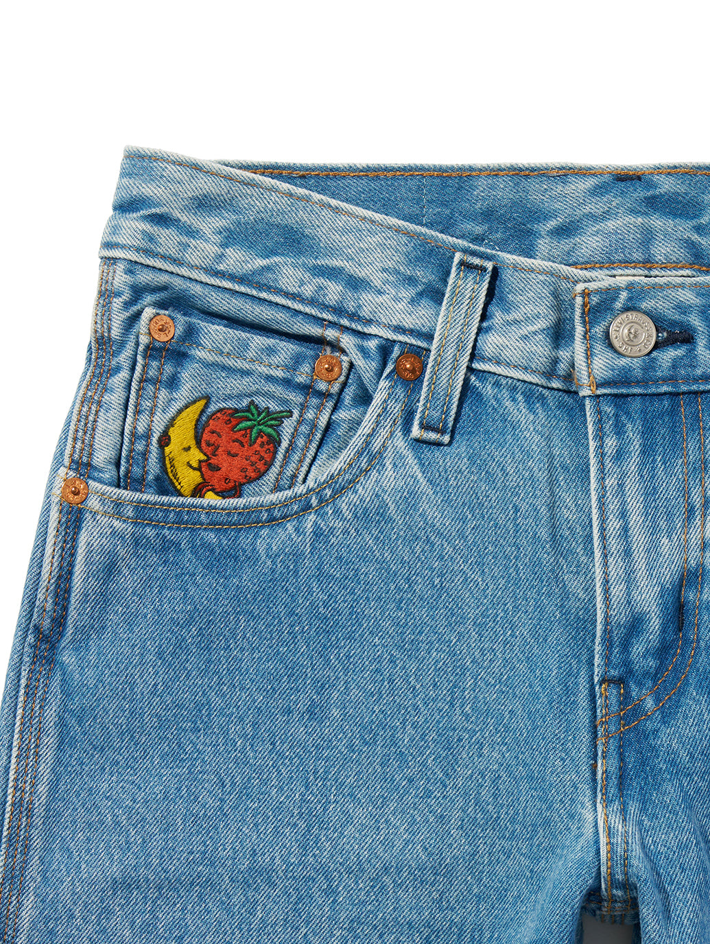 Levi’s® x Sky High Farm Goods ストレートジーンズ ミディアムインディゴ