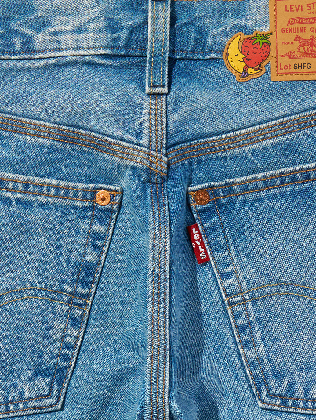 Levi’s® x Sky High Farm Goods ストレートジーンズ ミディアムインディゴ