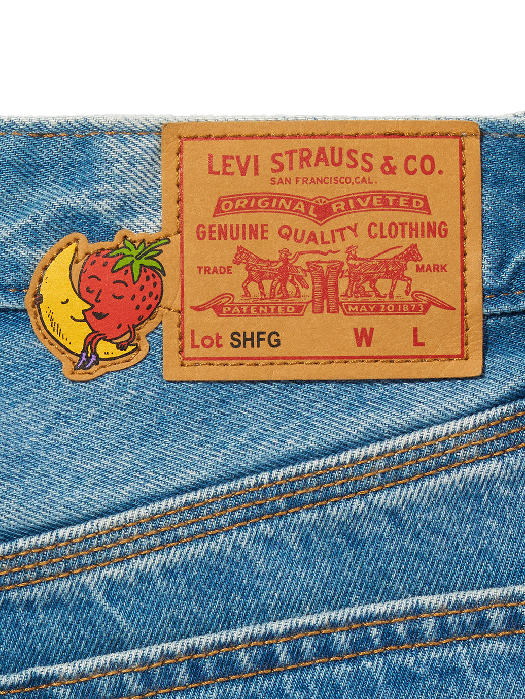 Levi’s® x Sky High Farm Goods ストレートジーンズ ミディアムインディゴ