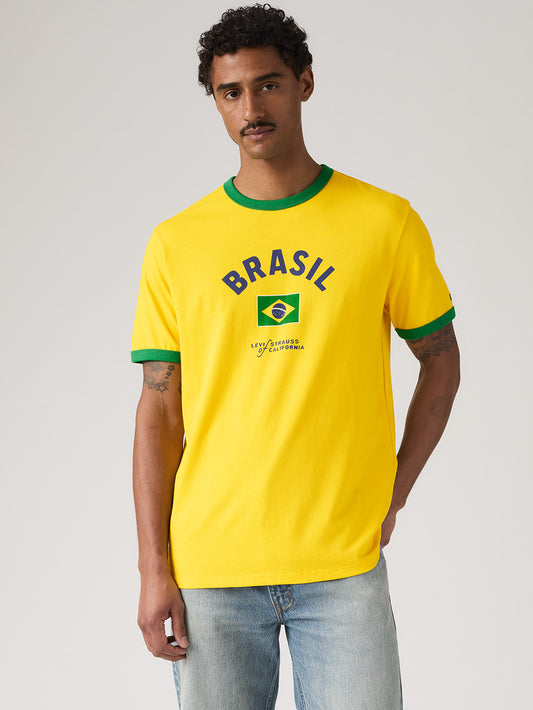 SOCCER COLLECTION BRASIL リンガー Tシャツ