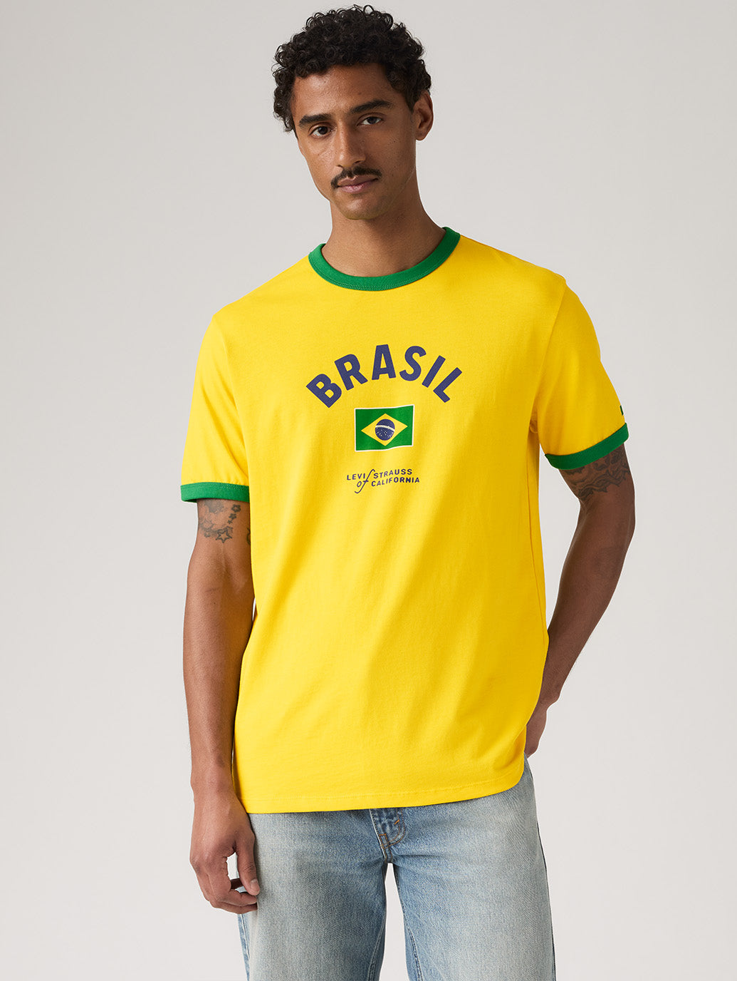 SOCCER COLLECTION BRASIL リンガー Tシャツ