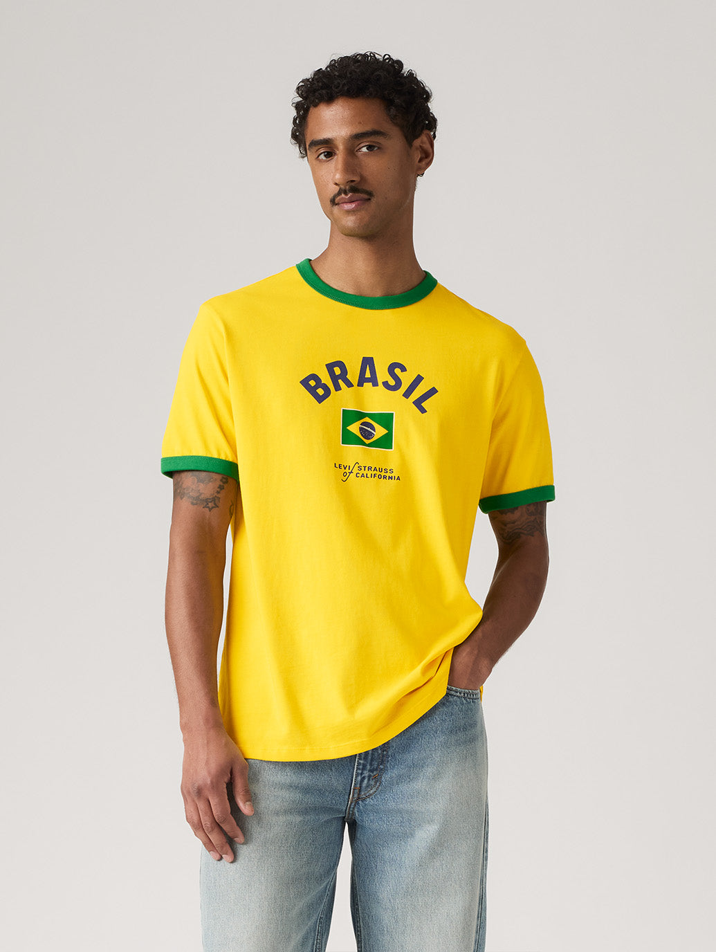 SOCCER COLLECTION BRASIL リンガー Tシャツ
