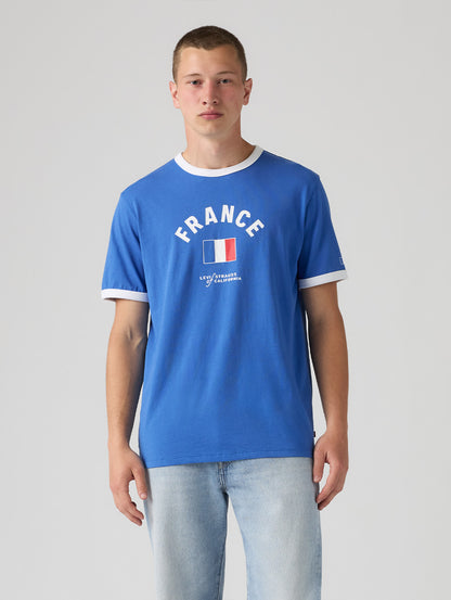 SOCCER COLLECTION FRANCE リンガー Tシャツ