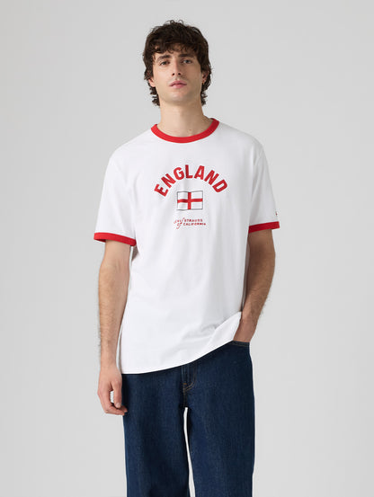 SOCCER COLLECTION ENGLAND リンガー Tシャツ
