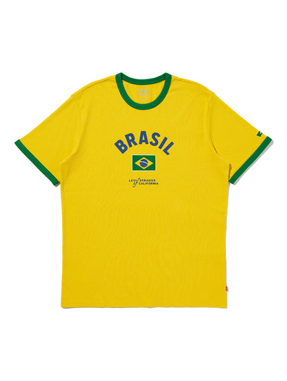 SOCCER COLLECTION BRASIL リンガー Tシャツ