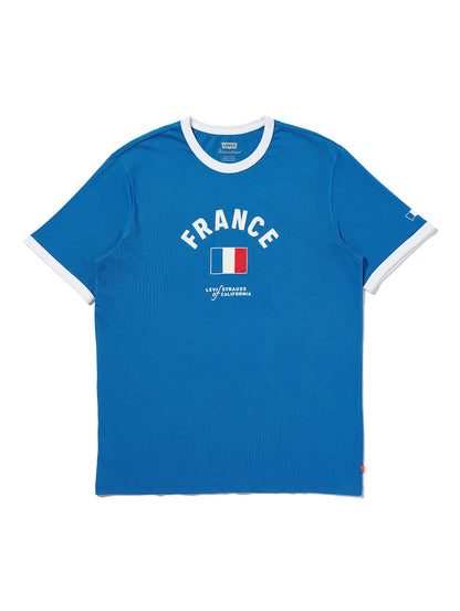 SOCCER COLLECTION FRANCE リンガー Tシャツ