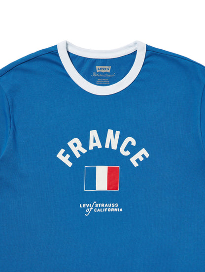 SOCCER COLLECTION FRANCE リンガー Tシャツ